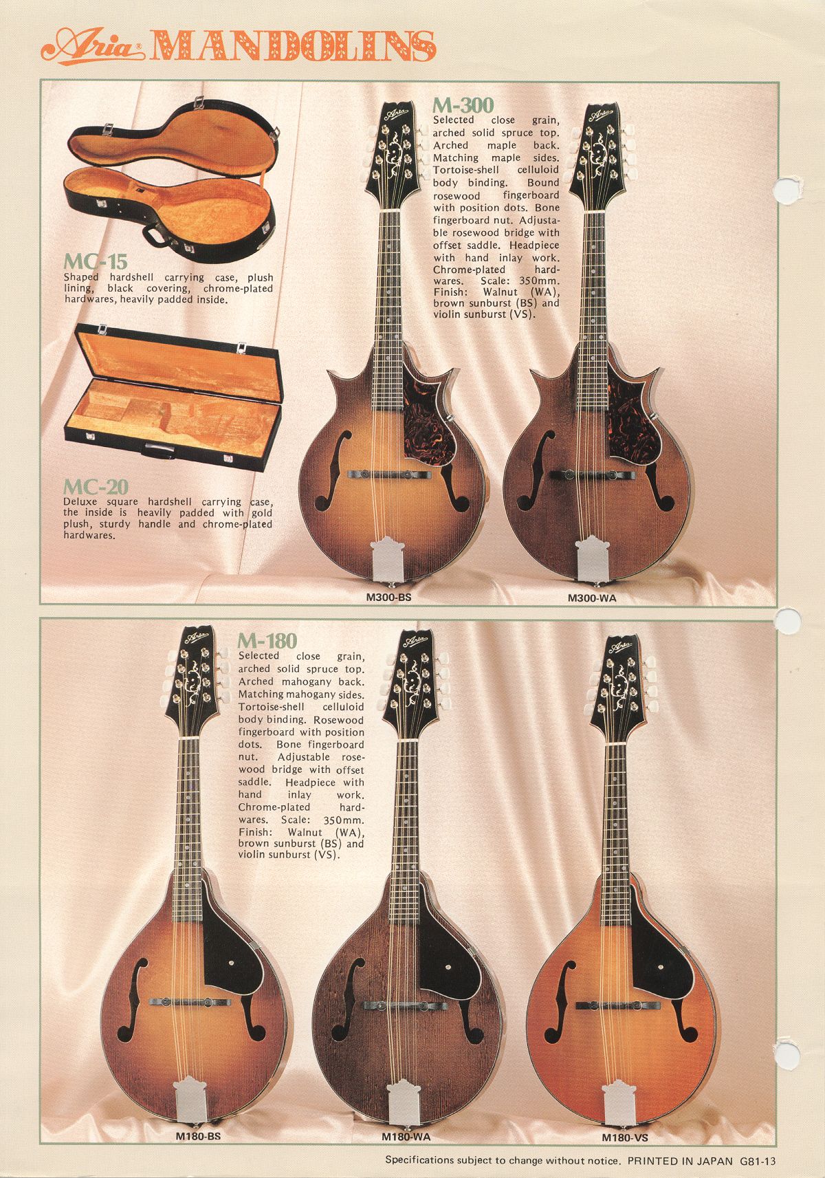aria mandolins catalog 2